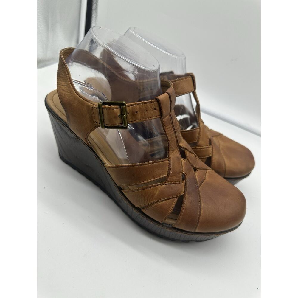 B.O.C. by Born Wedge Sandal Women's Size 9m Chunky